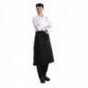 Standardne must polüester-puuvillast esiliist 914 x 762 mm - Whites Chefs Clothing - Fourniresto