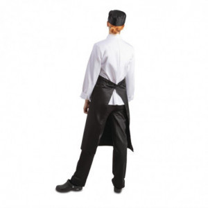 Standardne must polüester-puuvillast esiliist 914 x 762 mm - Whites Chefs Clothing - Fourniresto