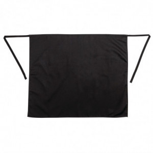 Standardne must polüester-puuvillast esiliist 914 x 762 mm - Whites Chefs Clothing - Fourniresto