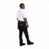 Must polüesterpuuvillast lühike ettekandja esiliist 373 x 750 mm - Whites Chefs Clothing - Fourniresto