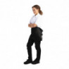Must polüesterpuuvillast lühike ettekandja esiliist 373 x 750 mm - Whites Chefs Clothing - Fourniresto