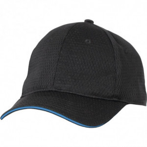 Cool Vent musta baseball-müts sinise äärisega polüester-puuvillast - Üks suurus - Chef Works - Fourniresto