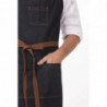 Põlle Bavette Sinine Urban Memphis 890 x 1005 mm - Chef Works - Fourniresto