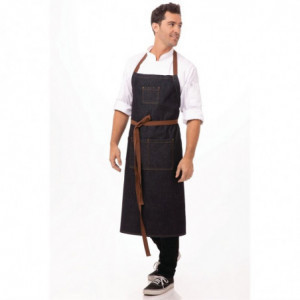 Põlle Bavette Sinine Urban Memphis 890 x 1005 mm - Chef Works - Fourniresto