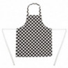 Must-valge ruuduline põllekleit lapsele - Whites Chefs Clothing - Fourniresto