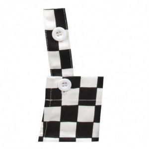 Must-valge ruuduline põllekleit lapsele - Whites Chefs Clothing - Fourniresto