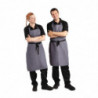 Espressoapron Hall Anthracite Polüesterpuuvill 711 x 965 mm - Whites Chefs Clothing - Fourniresto