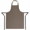 Pruun polüester-puuvillane esiliist Bavette 711 x 965 mm - Whites Chefs Clothing - Fourniresto
