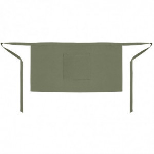 Serveerija lühike oliiviroheline polüester-puuvillasegu esiliist 373 x 750 mm - Whites Chefs Clothing - Fourniresto