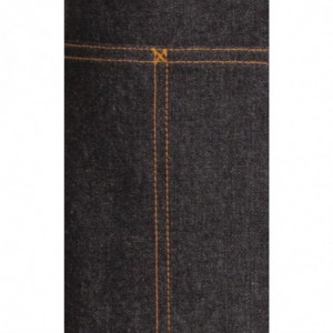 Must Memphis puuvillast limonaadikrae 585 x 305 mm - Chef Works - Fourniresto
