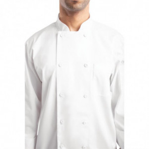 Kokandusvest valge pikkade varrukatega Calgary - suurus XXL - Chef Works - Fourniresto