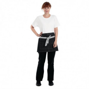 Serveerija lühike must teksariie Southside 400 x 760 mm - Whites Chefs Clothing - Fourniresto