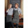 Põlle Bavette Taupe Urban Dorset puuvillast 762 x 863 mm - Chef Works - Fourniresto