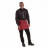 Serveerija lühike polüester-puuvillane esiliist Bordeaux 373 x 750 mm - Whites Chefs Clothing - Fourniresto