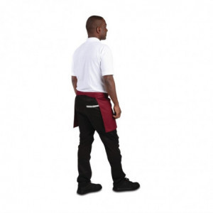 Serveerija lühike polüester-puuvillane esiliist Bordeaux 373 x 750 mm - Whites Chefs Clothing - Fourniresto