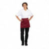 Serveerija lühike polüester-puuvillane esiliist Bordeaux 373 x 750 mm - Whites Chefs Clothing - Fourniresto