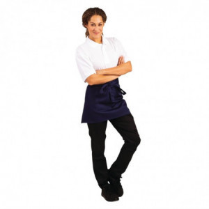 Serveerija lühike polüester-puuvillast põll mereväesinine 373 x 750 mm - Whites Chefs Clothing - Fourniresto