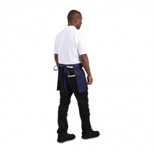 Serveerija lühike polüester-puuvillast põll mereväesinine 373 x 750 mm - Whites Chefs Clothing - Fourniresto