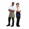 Serveerija lühike polüester-puuvillast põll mereväesinine 373 x 750 mm - Whites Chefs Clothing - Fourniresto
