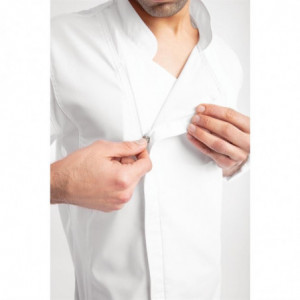 Kokandusvest segasuuruses valge lukuga Hartford - suurus XL - Chef Works - Fourniresto