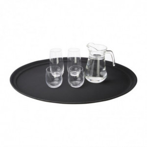 Plastikust libisemisvastane ovaalne alusplaat 685 x 560 mm - Olympia KRISTALLON - Fourniresto