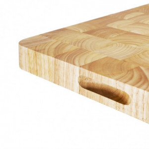 Puidust ristkülikukujuline lõikelaud 610 x 455 mm - Vogue - Fourniresto
