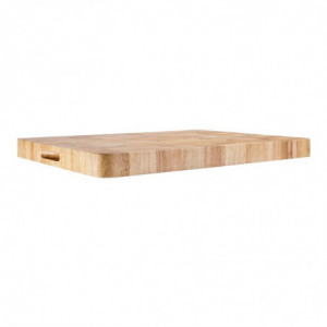 Puidust ristkülikukujuline lõikelaud 610 x 455 mm - Vogue - Fourniresto