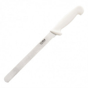 Nugade komplekt valge sakilise teraga 25,5 cm - Hygiplas - Fourniresto