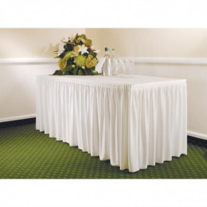 Nappe ja rüütelaud ecrus värvilised kortsutatud 750 x 1820 mm - FourniResto - Fourniresto