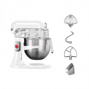 Professionaalne valge köögikombain 6,9 L - KitchenAid - Fourniresto
