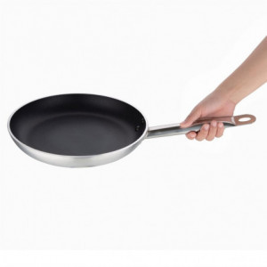Mittesisene induktsiooniga 280 mm läbimõõduga mittesisene pann - Vogue - Fourniresto