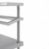Suur roostevabast terasest ettevalmistuslaud koos GN 1800 x 600 mm mahutite toega - Vogue - Fourniresto