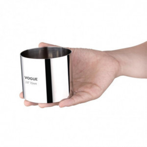 Vahu ring roostevabast terasest Ø 70 mm K 60 mm - Vogue - Fourniresto
