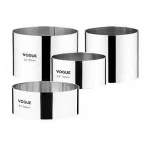 Vahu ring roostevabast terasest Ø 90 mm K 35 mm - Vogue - Fourniresto