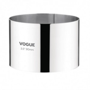 Vahu ring roostevabast terasest Ø 90 mm K 60 mm - Vogue - Fourniresto