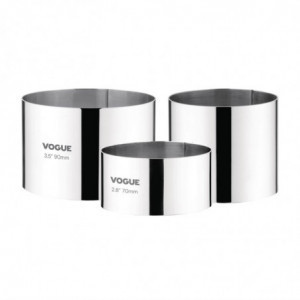 Vahu ring roostevabast terasest Ø 90 mm K 60 mm - Vogue - Fourniresto