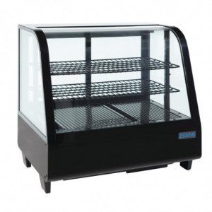 Musta lauallinen jahutusvitrin 100 L - Polar - Fourniresto