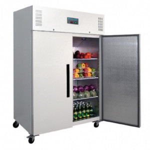 Positiivne valge GN 2/1 topeltukseline külmik 1200 L - Polar - Fourniresto