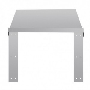 Roostevabast terasest riiul mikrolaineahjule 560 x 460 mm - Vogue - Fourniresto