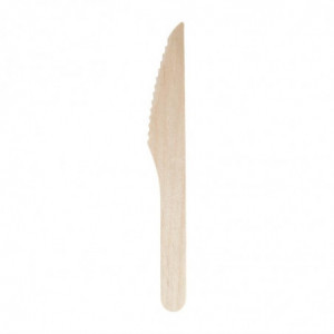 Puidust biolagunev nuga 165 mm - 100 tk komplektis - Fiesta Green - Fourniresto