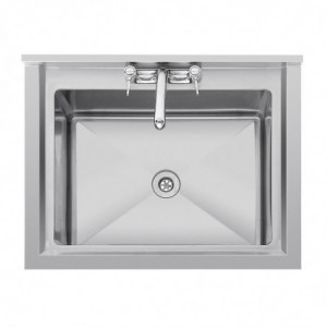 Sügav valamu koos seljatoega 100 L 770 x 600 mm - Vogue - Fourniresto