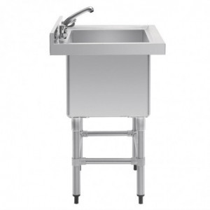 Sügav valamu koos seljatoega 100 L 770 x 600 mm - Vogue - Fourniresto