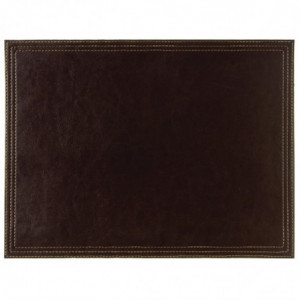 Lauakate kunstnahast pruun 300 x 400 mm - Olympia - Fourniresto
