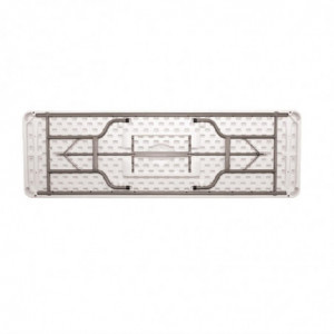 Kokkupandav laud keskel valge 2430 mm - Bolero - Fourniresto