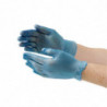 Vinüültoitlustuskinnaste, pulbrita, siniste, suurus M, 100 tk komplekt - Vogue - Fourniresto