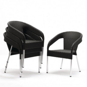 Bistrotool Rotangist - 4 tk komplekt - Bolero - Fourniresto