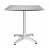 Bistrolaud ruudukujuline roostevabast terasest - 700 x 700 mm - Bolero - Fourniresto