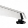 Bistrolaud ruudukujuline roostevabast terasest - 700 x 700 mm - Bolero - Fourniresto