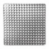 Ruudukujuline roostevabast terasest virnastatav laud 600 x 600 mm - Bolero - Fourniresto