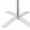 Ruudukujuline lauaplaatiga kallutatav roostevabast terasest laud - 600 x 600 mm - Bolero - Fourniresto